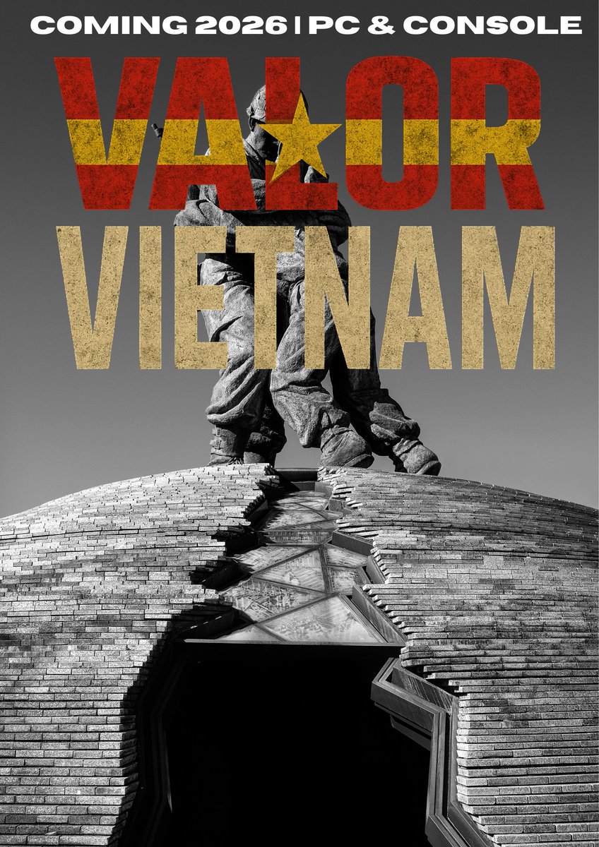 BattfieldStudio's tweet photo. VALOR VIETNAM is coming December 2026! Following our upcoming Valor WW1 (July 2026), we're taking you to the jungles of Southeast Asia. Experience intense combat, authentic weapons, and gripping storylines in our most ambitious project yet. The war that changed everything awaits. https://t.co/CQBV89IioE