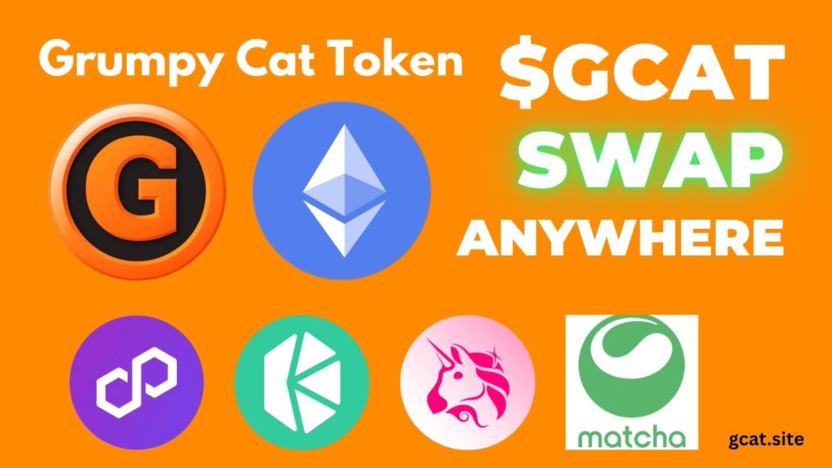 l008989's tweet photo. Grumpy Cat is poised to redefine the cryptocurrency landscape with a unique tokenomics model, emphasizing community engagement, liquidity, sustainable growth, and the integration of decentralized governance through a DAO. Additionally, we aim to seamlessly incorporate decentralized finance (DeFi) protocols into our ecosystem. This whitepaper details the core features, token distribution strategy, use cases, governance through DAO, and a comprehensive roadmap for the Grumpy Cat token. The roadmap includes utility wallet and blockchain explorer development, marketing initiatives, airdrop campaigns, and strategic integration of DeFi functionalities.

💻 Visit Grumpy Cat Token $GCAT DeFi Official Domain ✅️
https://t.co/8Kr0JcQSgX

💻 Buy, Sell, Trade & Hold Grumpy Cat Token DeFi 🐈

✅️ Grumpy Cat Token $GCAT DeFi Polygon Contract Address:
0xAfE090a314742B79d57657FA6880558b2d55B974

🦄 Buy $GCAT Token at Uniswap DEX ✅️
https://t.co/bk05wne6da

🛸 Buy $GCAT Token at KyberSwap ✅️
https://t.co/hJDCat1Kio

👾 Buy $GCAT Token at Matcha ✅️
https://t.co/aUSMgRwwfU

✅️ Grumpy Cat Token Verified GeckoTerminal GCAT/POL - Grumpy Cat Token Price on Uniswap V3 (Polygon POS) with 0.3% Fee | 💰
https://t.co/e17G1rBS4f

💰 Grumpy Cat Token $GCAT DeFi Verified Polygonscan
https://t.co/4HKNLQvfbN

📲 Follow GCAT X Community ✅️
https://t.co/hDi1Ldblbt

📲 Follow GCAT Telegram Community ✅️
https://t.co/pkO9n754Jk

📲 Follow GCAT Discord Community ✅️
https://t.co/5p8Yf1Lp4P

#GCAT
#DeFi
#Meme
#UtilityToken

$GCAT
$POL

🐈 Grumpy Cat Token 🚀