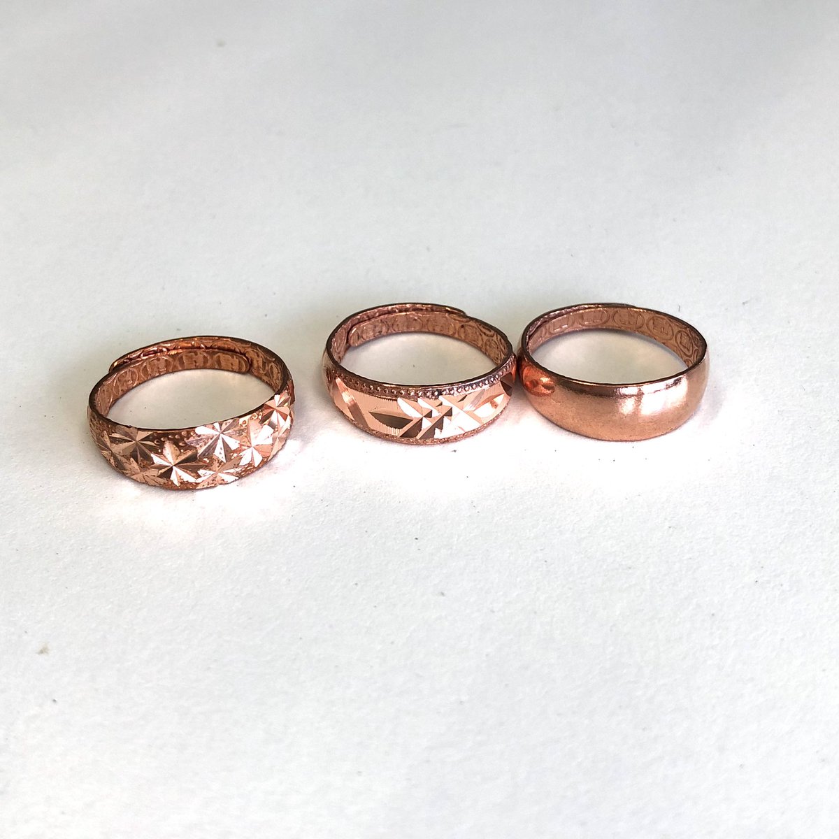 yumisophia's tweet image. 純銅バングル購入のオマケ
純銅リング3本
#PureCopper