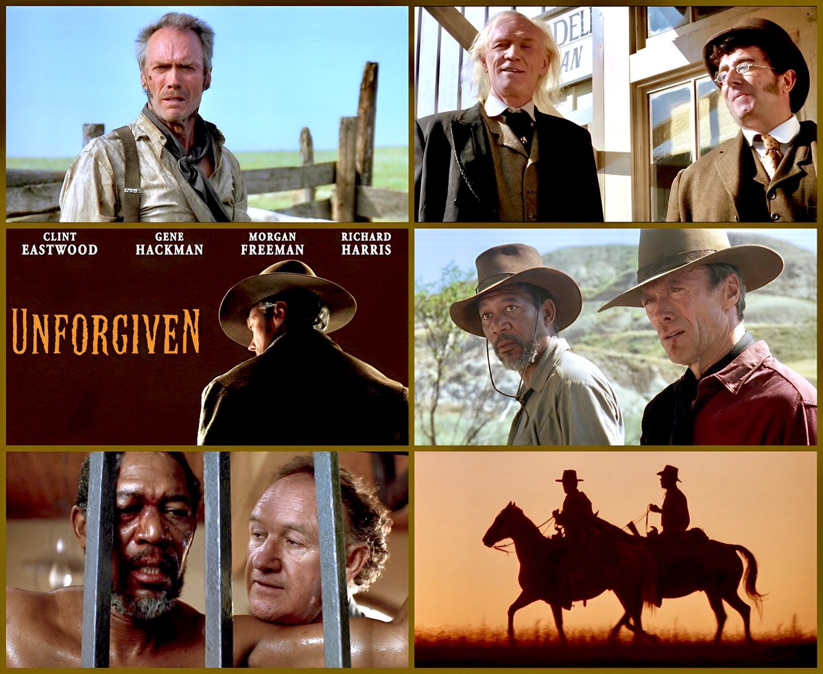 Clint Eastwood’s 🇺🇸American Western “UNFORGIVEN” which he starred, produced and directed with co-stars Gene Hackman, Morgan Freeman, and Richard Harris premiered #OnThisDay in 1992 at the Mann Bruin Theatre in Los Angeles

 🎬 #WarnerBros