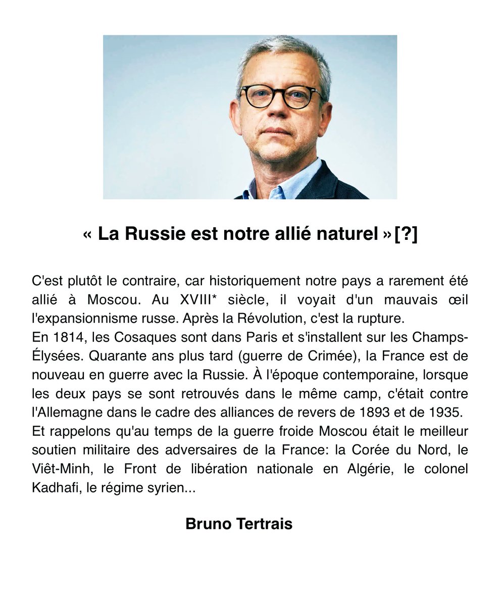 🗞️🌍

Extrait du dossier 𝙇𝙖 𝙜𝙚́𝙤𝙥𝙤𝙡𝙞𝙩𝙞𝙦𝙪𝙚 𝙥𝙤𝙪𝙧 𝙡𝙚𝙨 𝙣𝙪𝙡𝙨 par <a href="/BrunoTertrais/">Bruno Tertrais</a>, publié dans <a href="/franctireurmag/">Franc-Tireur</a>, le 2 juillet 2025.👇