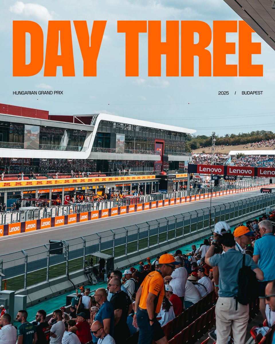 IT'S RACE DAY BABY! 🏆

#McLaren | #HungarianGP 🇭🇺