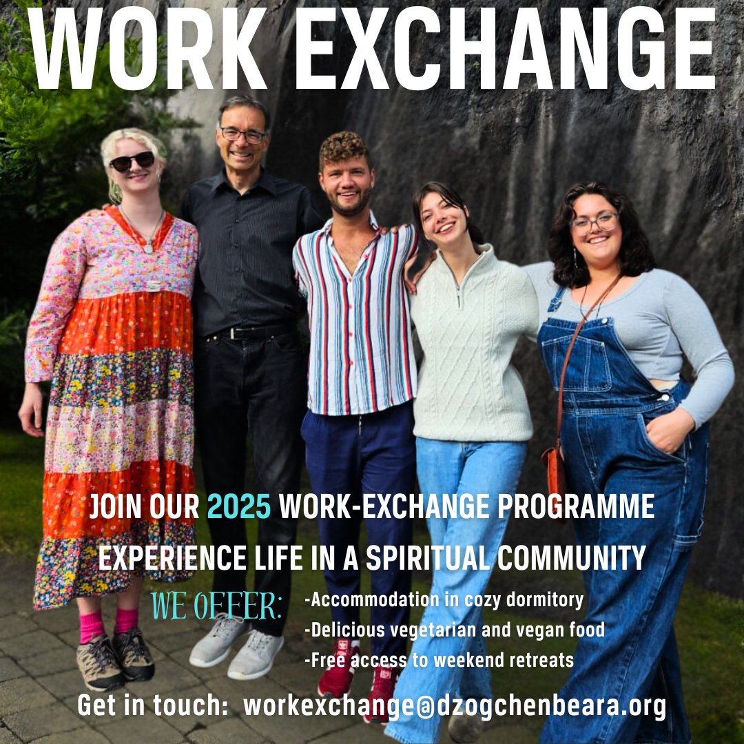 Volunteer at Dzogchen Beara
Looking for a meaningful way to spend time in a peaceful and environment? To learn more, contact Rachael at:  workexchange@dzogchenbeara.org
#dzogchenbeara #workexchange #volunteeropportunity #spiritualcommunity #westcork #buddhistcentre #meditation