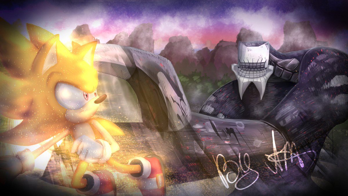 AnnMig2's tweet photo. I made this drawing back in 2023, but for some reason I never showed it here...

#SONIC #sonicfanart #SonicFrontiers #SUPERSONIC https://t.co/3n90mVZu7J