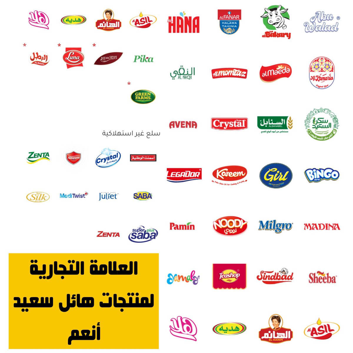 قصة شركات هائل سعيد أنعم بدأت من عدن وستنتهي من عدن.
قاطعوا جميع منتجاتهم ولا تراجع عن المقاطعة وليكن درس لكل التجار الجشع أضرب الكبير يتأدب الصغير.

 #مقاطعة_منتجات_هائل_سعيد