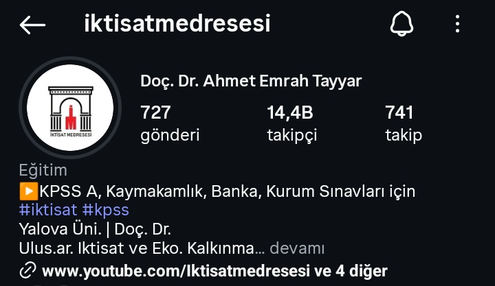 Son zamanların en başarılı ve alanında uzman iktisat hocalarından biri. Kurum sınavlarında da öğrenci dostudur. Kendisini severek takip ediyorum. Eğer iktisatla ilgili endişeleriniz varsa, değerli hocamızı mutlaka izlemenizi tavsiye ederim; konuları gerçekten çok iyi anlatıyor.