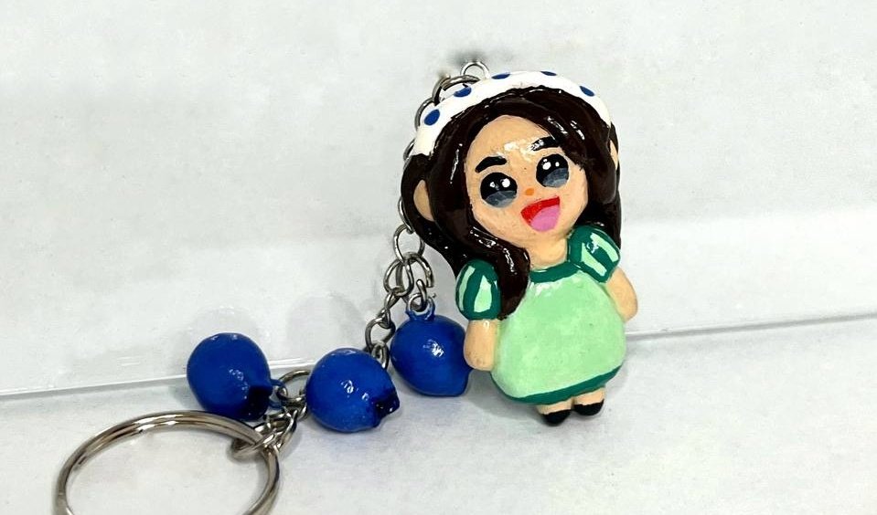 Eyyennie's tweet image. Yayyyy finished custom keychain!! 

#ClayArt #businessowner #claykeychain