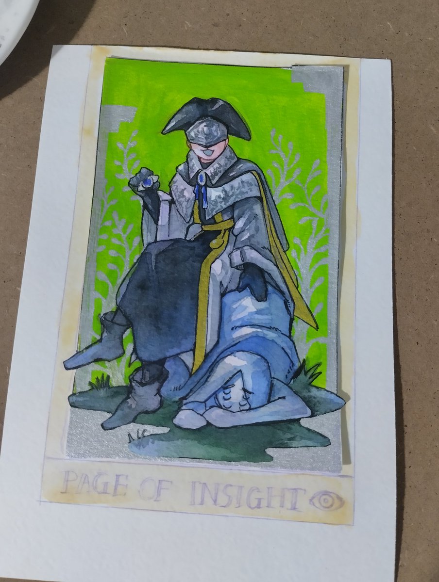 Im trying to make some handmade Bloodborne tarot hehe