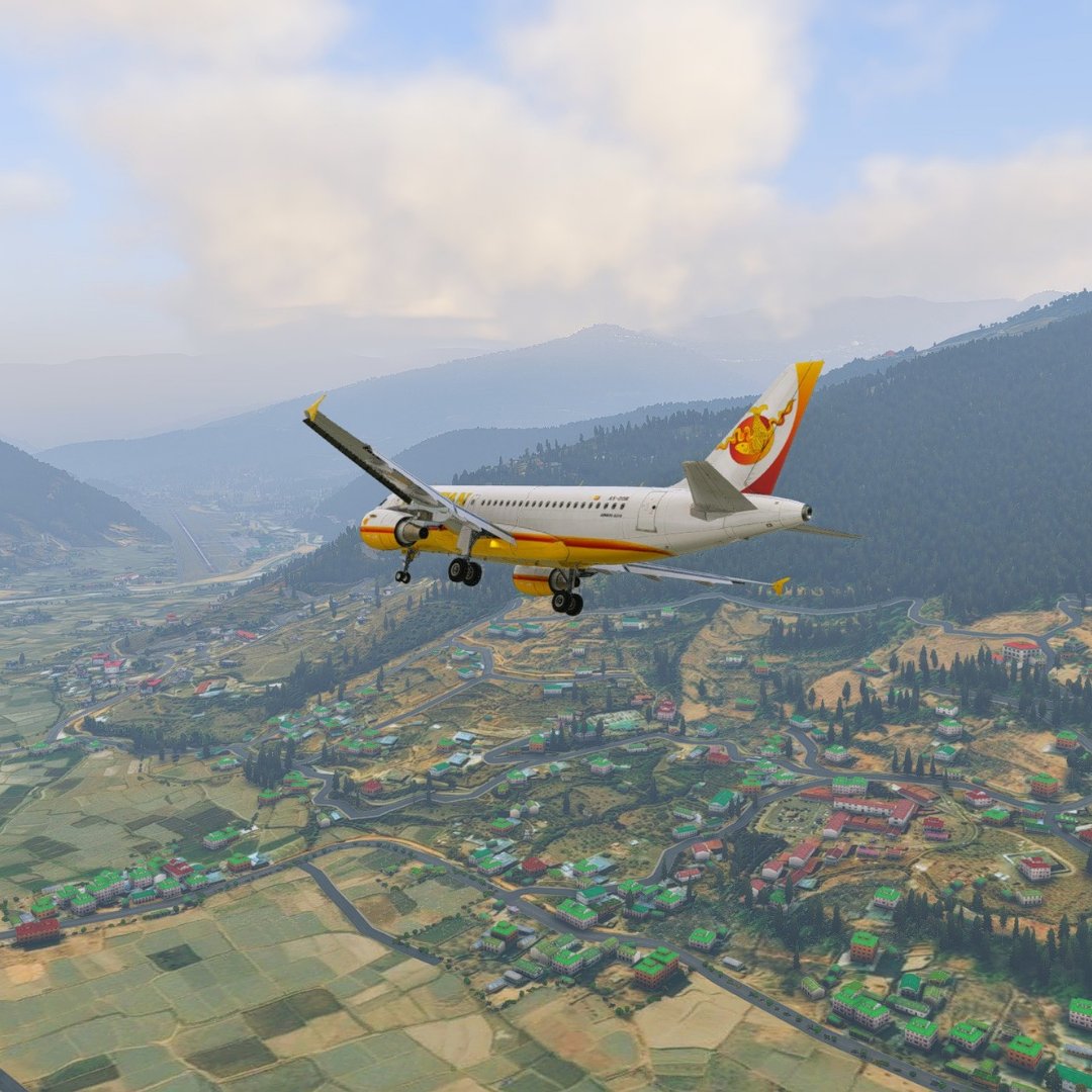 airkibris001's tweet image. Paro is simply breathtaking. Flying into this airport in the sim is thrilling enough — I can’t even imagine what it must feel like in real life. Pure adrenaline and awe.
#xplane12 #toliss #challengingairports