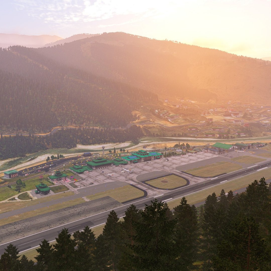 airkibris001's tweet image. Paro is simply breathtaking. Flying into this airport in the sim is thrilling enough — I can’t even imagine what it must feel like in real life. Pure adrenaline and awe.
#xplane12 #toliss #challengingairports