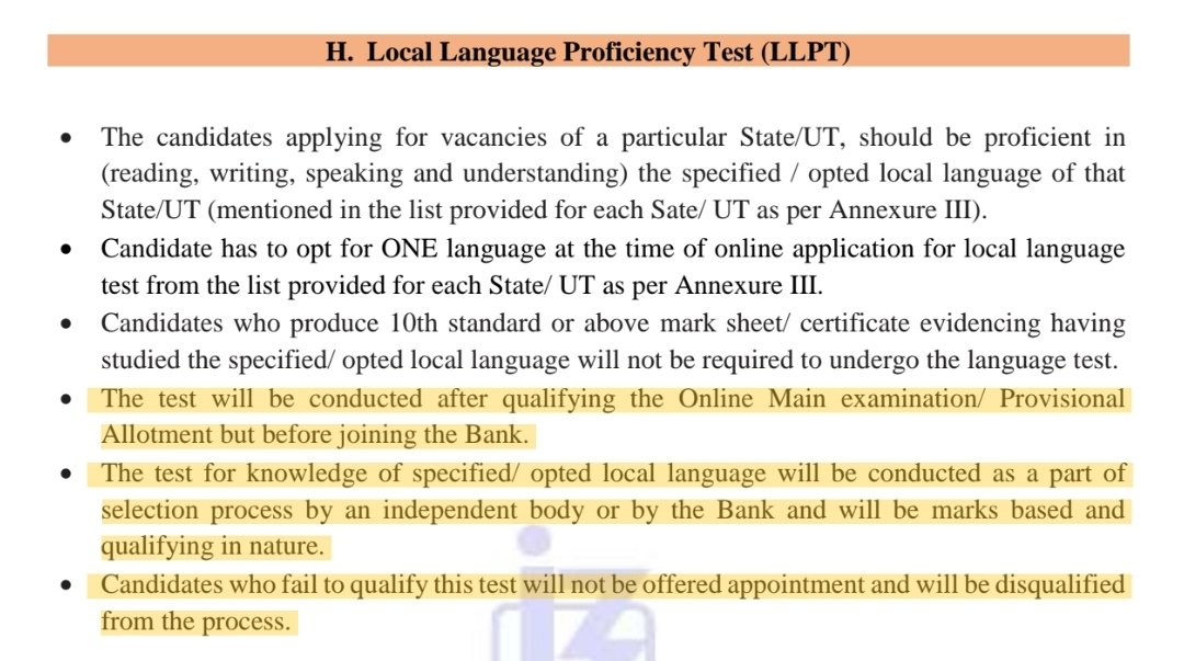 bharatsolankibz's tweet image. 📢 Tweeter Post Impact
🔄 IBPS LPT
📍Before
Local language may be tested
No exemption clarity
Failure might disqualify
📍Now
LPT will be conducted
Exempted if Class 10+ language proof  
Failure = candidature cancelled
#IBPS #LPT #IBPSReforms2025
#LanguageTest #bankexam #IBPSClerk