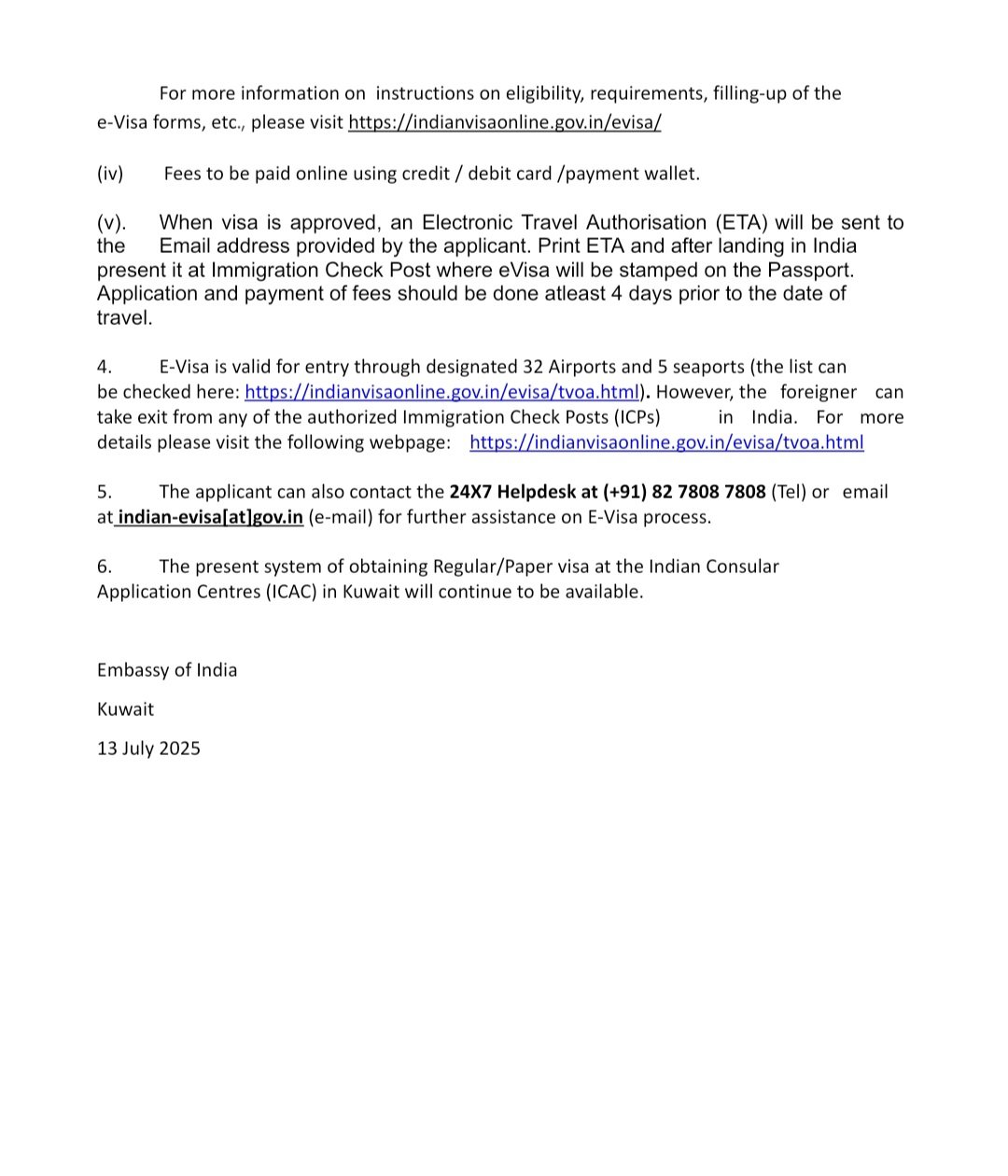 🇮🇳 Indian E-Business Visa Now Open for Kuwaiti Citizens