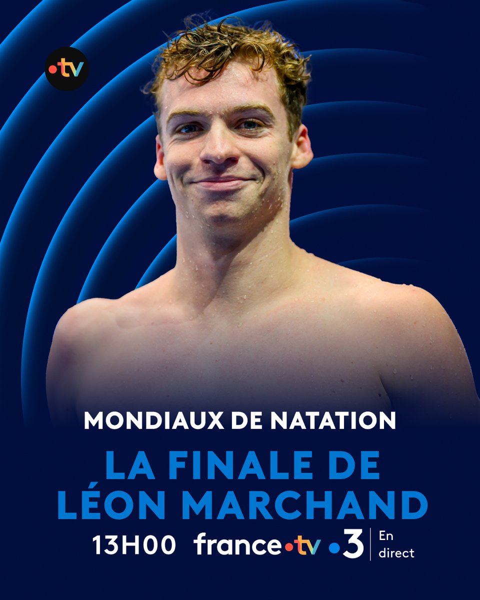 🏊 #AQUASingapore25 | 🚨 LA FINALE DE LÉON MARCHAND EN DIRECT !

📺 Rendez-vous à partir de 13h sur France 3 et francetv pour suivre les dernières finales de nos Français :

• 13h31 : 1500m NL (Damien Joly)

• 13h59 : 400m 4N (Léon Marchand)

• 14h33 : 4x100m 4N (relais 🇫🇷)