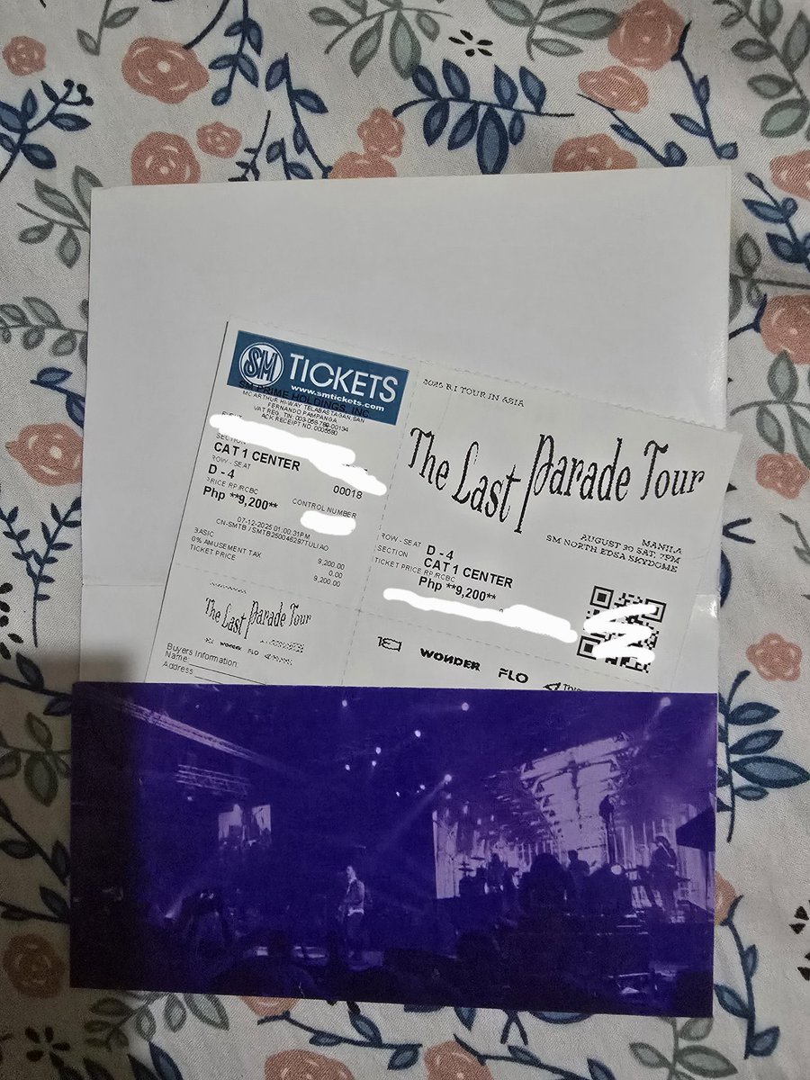 monjiniesii's tweet photo. WTS LFB PH  
B.I THE LAST PARADE TOUR IN MANILA   

- CAT 1 CENTER SEATED  
- ROW D SEAT 4  
- ₱8,500 (₱9,200 original price)
- 50% PAYO, 50% ON AUGUST 30  

RFS: CHANGE OF PLANS  
#TheLastParadeTour2025 #TheLastParadeInManila #KIMHANBIN #김한빈 #TheLastParadeTour 

 HELP RT https://t.co/jGXlqbq2fS
