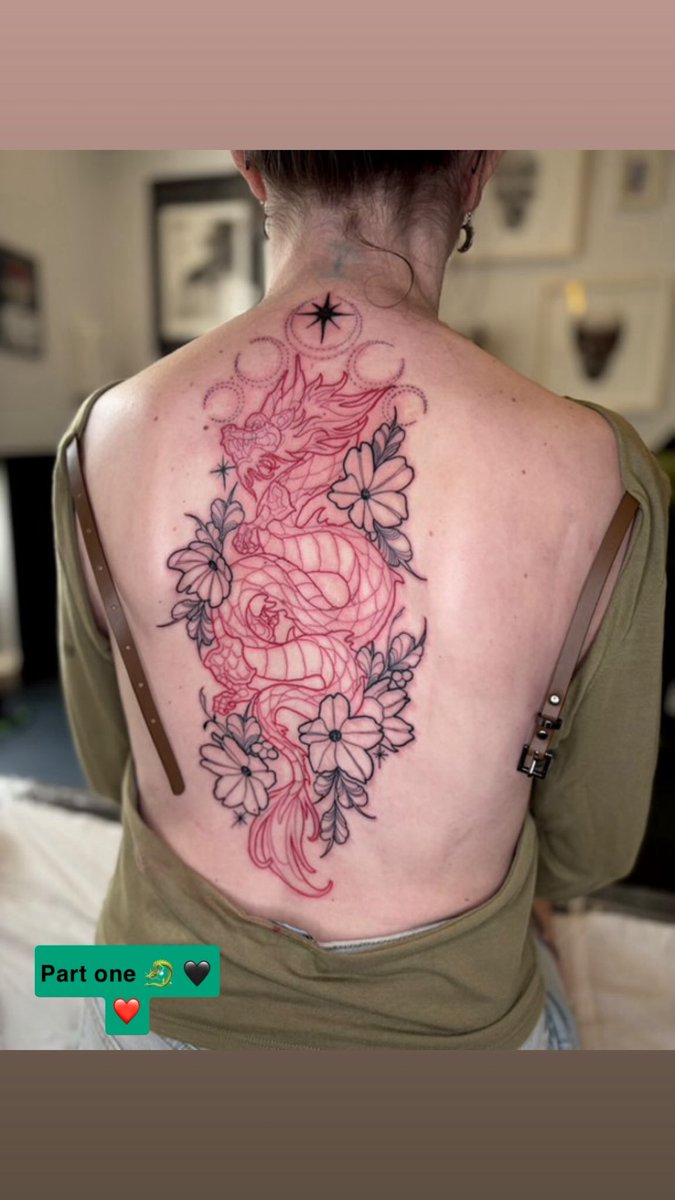 short_sweetpea's tweet image. Part one is complete ❤️🖤🐉