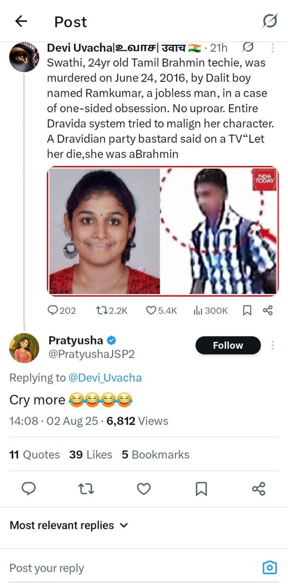 When an account is run by a mulla and a rice bag what else do you expect?
This <a href="/PratyushaJSP2/">Pratyusha</a> is not here for Dalits but to spread hatred on Hindus.
