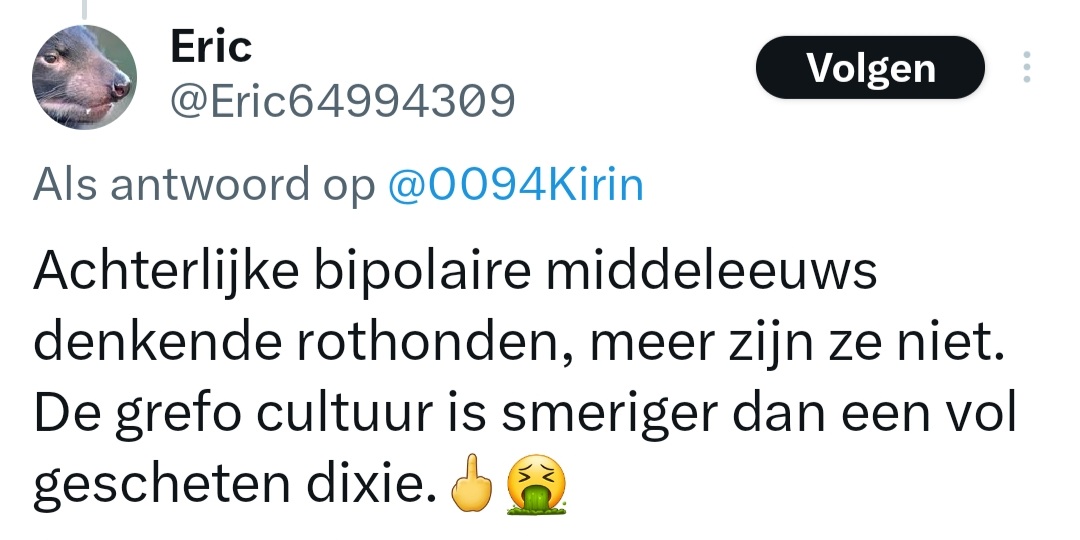 BertvanVondel's tweet photo. Luikje! Onmachtig wappie @Eric64994309. #schelden #onmacht #wappie https://t.co/f8IX3hTVL2