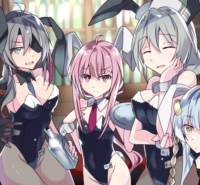 バニーの日は過ぎたけど1日ぐらいは誤差なのでHシリーズちゃんバニー
ゲームにいない子も含む 