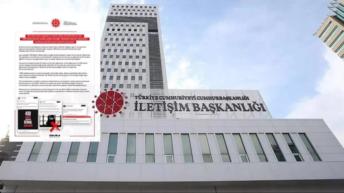 TRHaber (@trhaber_com) on Twitter photo Dezenformasyonla Mรผcadele Merkezi (DMM):
โ400 akademisyenin usulsรผz ลekilde atandฤฑฤฤฑโ iddiasฤฑ tamamen asฤฑlsฤฑzdฤฑr.
Soruลturma kapsamฤฑnda 57 sahte รผniversite diplomasฤฑ, 4 lise diplomasฤฑ ve 108 sahte sรผrรผcรผ belgesi dรผzenlendiฤi tespit edildi. Ancak iki kiลi dฤฑลฤฑnda, dรผzenlenen Dezenformasyonla Mรผcadele Merkezi (DMM):
โ400 akademisyenin usulsรผz ลekilde atandฤฑฤฤฑโ iddiasฤฑ tamamen asฤฑlsฤฑzdฤฑr.
Soruลturma kapsamฤฑnda 57 sahte รผniversite diplomasฤฑ, 4 lise diplomasฤฑ ve 108 sahte sรผrรผcรผ belgesi dรผzenlendiฤi tespit edildi. Ancak iki kiลi dฤฑลฤฑnda, dรผzenlenen