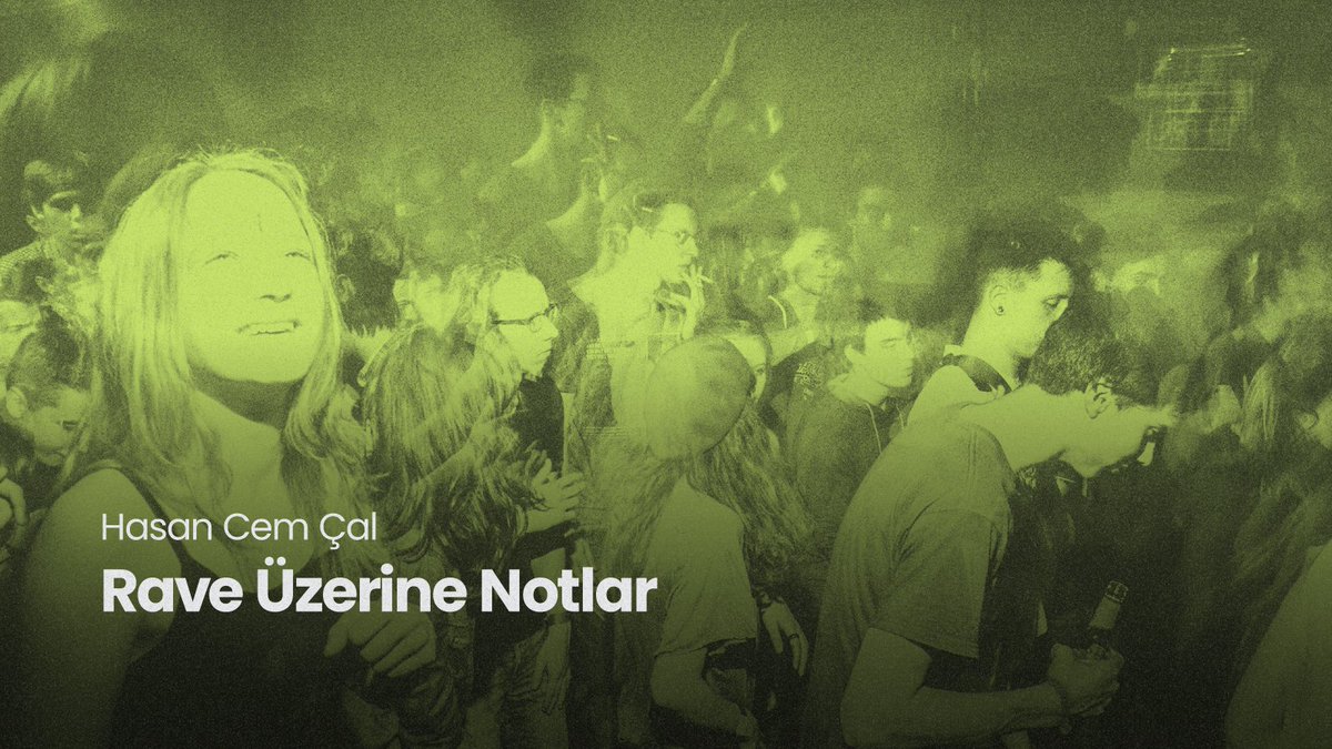 “Rave’in keşfini mümkün kıldığı şey, bu açıdan, hareket etmekten alınan keyif, hiçbir amaca ya da araca bağlanmaksızın var olan hareketten zevktir.”

Hasan Cem Çal’ın rave pratiğini beden ve tükenmeyle ilişkili olarak ele aldığı metni yayında.
noesiscollective.com/rave-uzerine-n…