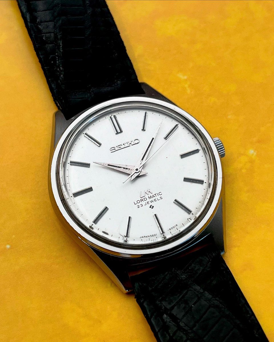Watchandelice's tweet photo. Seiko Lord Matic✨

Cadran finement texturé 
Montre offerte à un employé Japonais pour service rendu.

Simple et élégante

Dispo sur le site à 350€:
https://t.co/ZZGBFSqqu8 https://t.co/X2OuwYJsMf