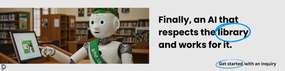 REMINDER! _This is the 'AI Librarian inquiry' we introduced during the IT Section at NLA Conference._

_Fill out the form, 👇 to enable us plan with you as we prepare to organise a practical demo session on 'AI Reference Librarian'👇🏽_
forms.gle/rP23MvBGMQBe8v…