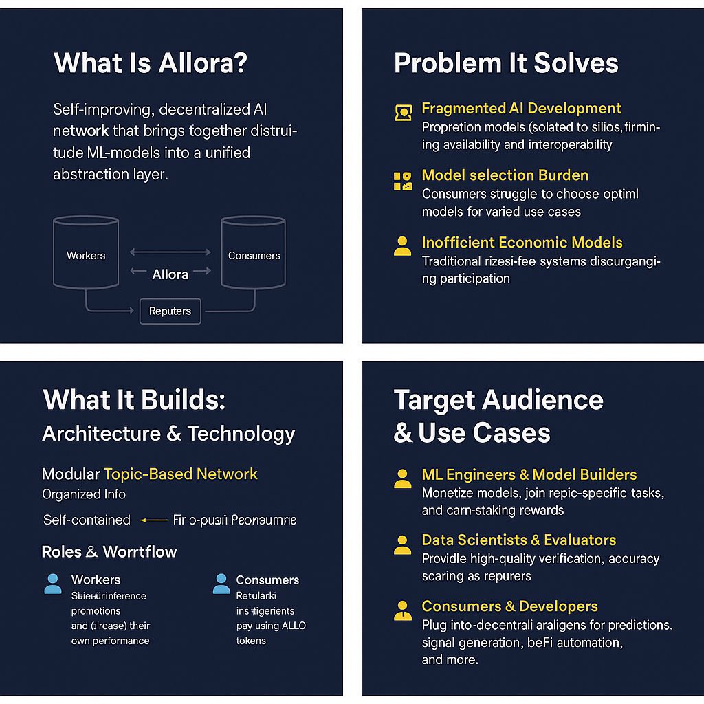 There's a lot of things to say about <a href="/AlloraNetwork/">Allora</a>

>Turns every protocol into an intelligent protocol
>Turning AI models into self-improving prediction engines
>Real-time predictive intelligence

You’re not bullish enough.
gML