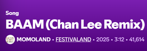 hellonancie's tweet photo. Did you notice that the streaming numbers of those songs in FESTIVALAND have decreased?
#MOMOLAND
#FESTIVALAND https://t.co/iy2Tk6fw3h