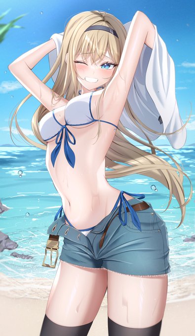 「ほら!きみも早く脱いで!」 