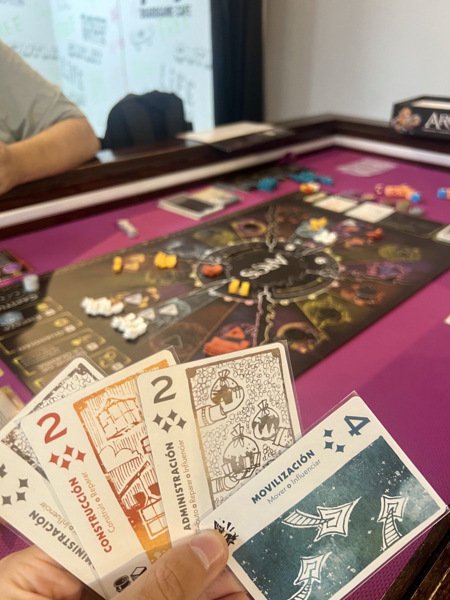 Menudo espectáculo el que ofrecimos ayer en ARCS a 3. Me parece chulísimo todo lo  propone, sensaciones muy frescas. Me divertí mucho y me dejó con ganas de más.

Ojo que es muy especial, no encajará a todo el mundo y más si tienes una mala experiencia en tu primera partida 🫡