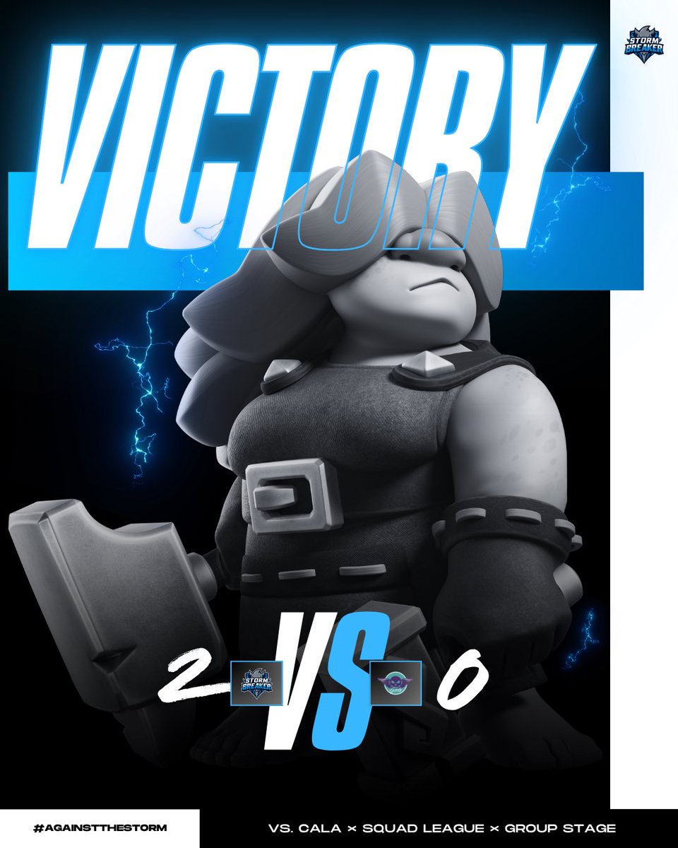 Stormbreaker (@crstormbreaker) on Twitter photo #CR | RESULT
๐| <a href="/cr_amg/">AMG Squad CR</a>
๐| Group Stage
๐| <a href="/CalaveritasGirl/">Calaveritas Girls</a>
โ
| Result: 2 - 0
๐
| MVP: <a href="/TRBShary/">Shary</a>
#Stormbreakers #ClashRoyale #Victory #CR | RESULT
๐| <a href="/cr_amg/">AMG Squad CR</a>
๐| Group Stage
๐| <a href="/CalaveritasGirl/">Calaveritas Girls</a>
โ
| Result: 2 - 0
๐
| MVP: <a href="/TRBShary/">Shary</a>
#Stormbreakers #ClashRoyale #Victory