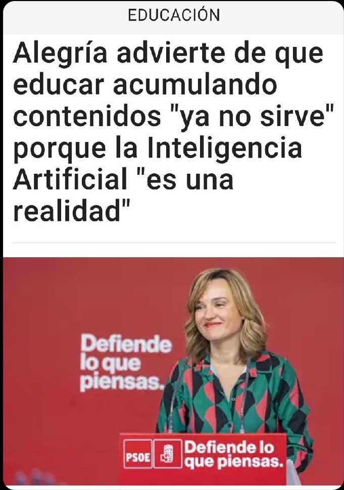 Que la ministra dice esto 👇