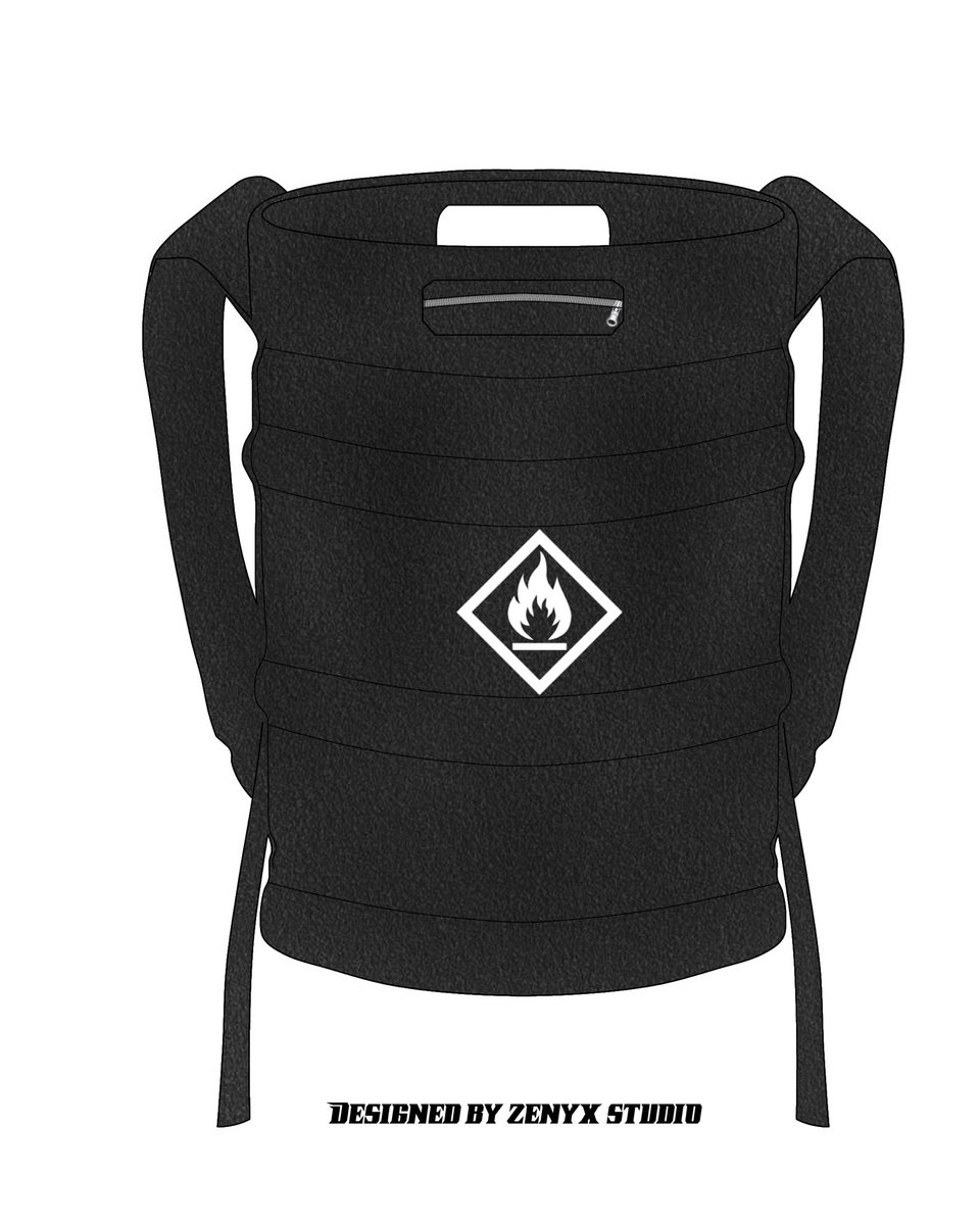 “Cylinder bag pack” 
Designed by me 👾
