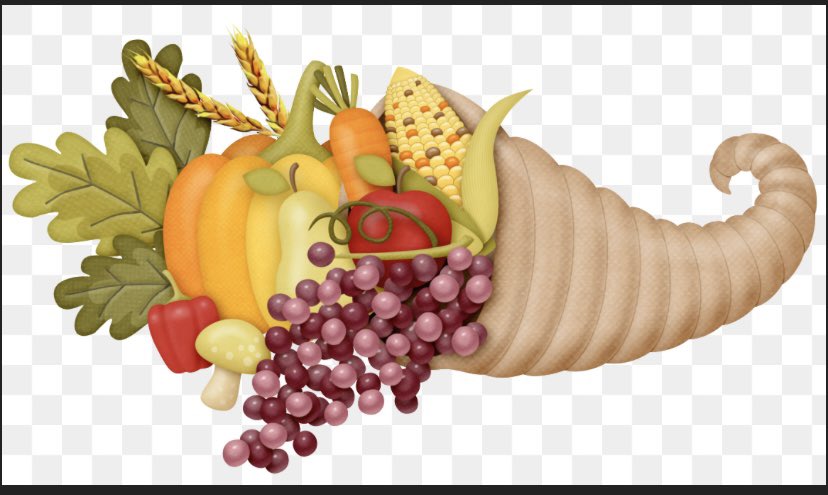 Cornucopia, ( the horn of plenty)is a curved, hollow goat's horn overflowing with fruit, flowers, and grain, signifying prosperity. It  was called the "horn of Amalthea" after Amalthea, a nurse of Zeus. In folklore, it became full of whatever its owner desired. #FolkloreSunday