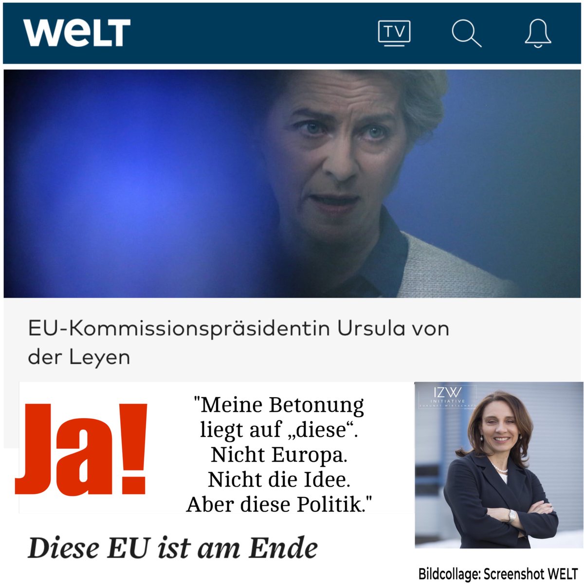 📉 Diese #EU - am Ende ❓Die Analyse der #WELT trifft einen Nerv und den Kern. Ich habe früh gewarnt: Vor dem realitätsfernen Brüsseler #Dirigismus, der Missachtung des #Subsidiaritätsprinzips, der zunehmenden Bevormundung von Unternehmern und der strukturellen Schwächung des