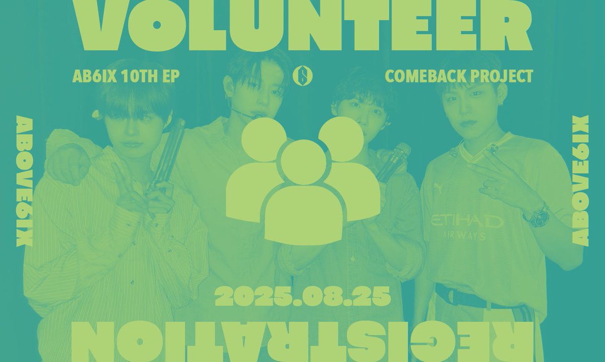 ‼️ REPOST IS APPRECIATED

Calling out souls that long for exciting stuff. We, ABOVE6IX, need you to become our crews in AB6IX COMEBACK PROJECT: UPSIDE DOWN on 25 August 2025. Check ALT for the criteria! 

🍀forms.gle/KfokynMH8aLdPG…