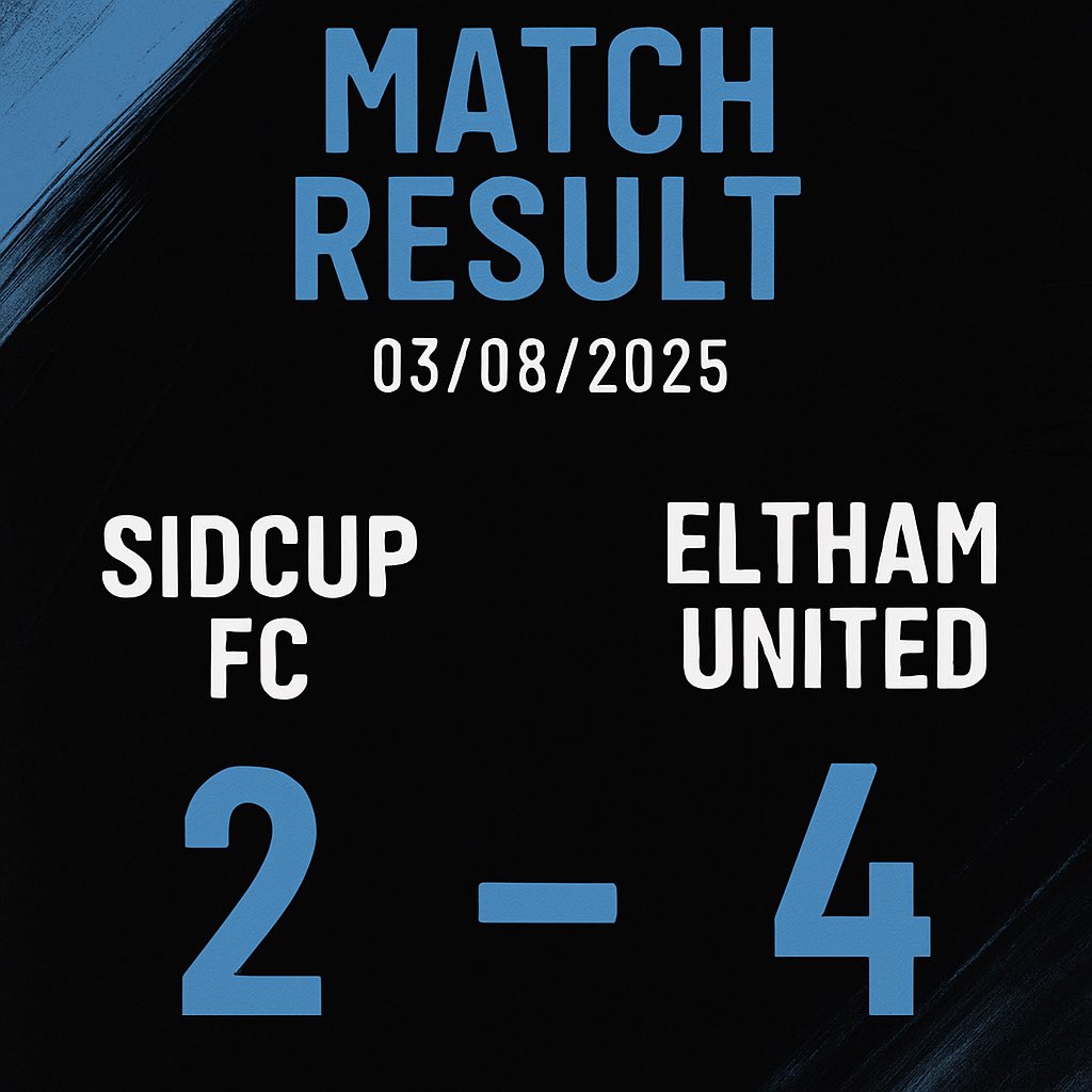 Defeat in a well contested match. 

<a href="/ElthamUnitedFC/">Eltham United</a> 👏🏻