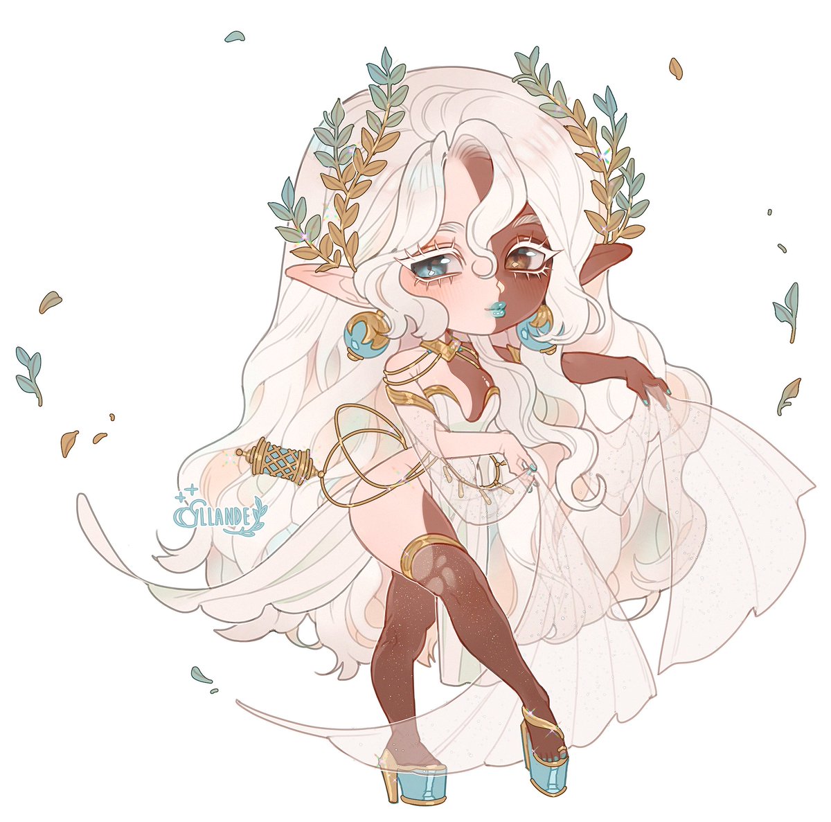 🌿🤍 Chibi for <a href="/AnnicaDraws/">❀Annica❀</a> 
#VGenComm