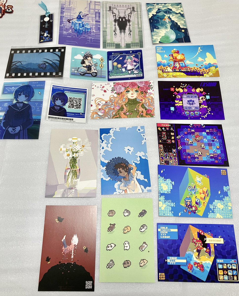 戦利品③ポストカード系

半透明なカードがツボです。

#PixelArtPark