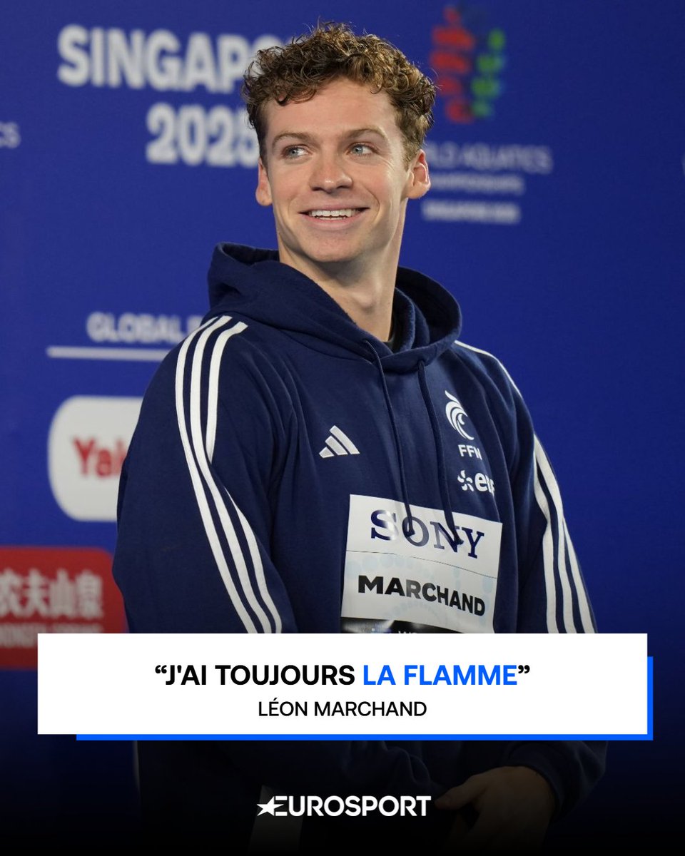 Eurosport France (@eurosport_fr) on Twitter photo Léon Marchand a rappelé pourquoi il était le meilleur nageur du monde à Singapour 
👉 bit.ly/4oiY6tL
#AQUASingapore25 Léon Marchand a rappelé pourquoi il était le meilleur nageur du monde à Singapour 
👉 bit.ly/4oiY6tL
#AQUASingapore25