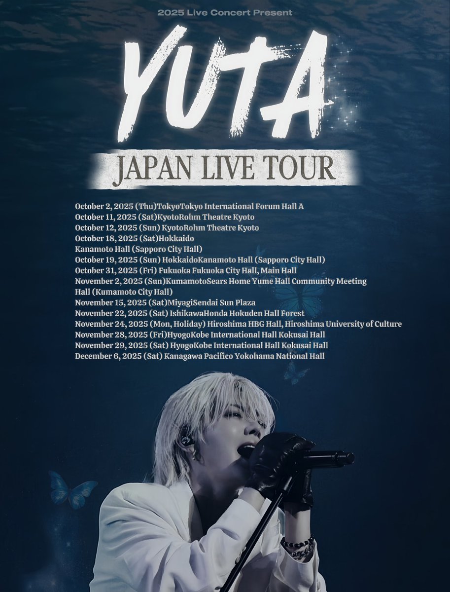 『YUTA LIVE TOUR 2025』特別先着受付が8/4(月)18:00よりスタート📣

✅nct-jp.net/news/detail.ph…

🎫shop.mu-mo.net/avx/sv/tourDet…
※8/4(月)18:00～

#YUTA #유타 #ユウタ
#NCT #NCT127