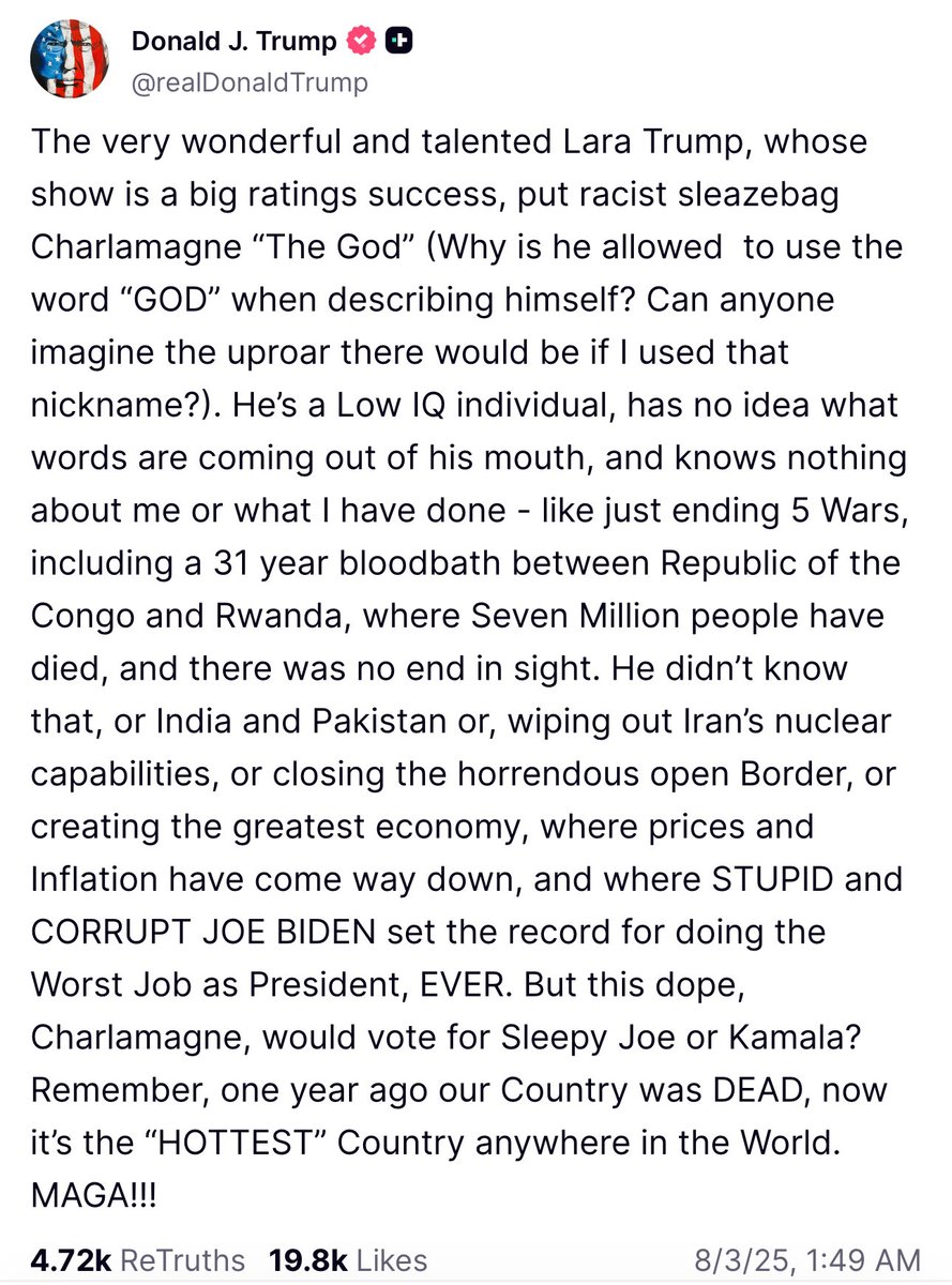 A Black man was on Trump’s TV