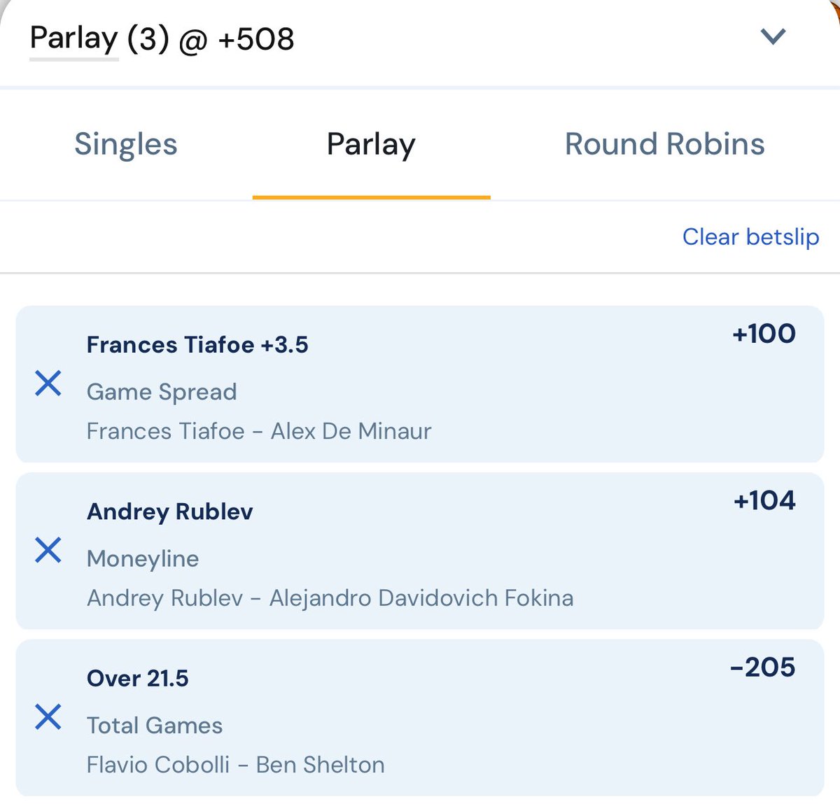 Don’t go heavy on this but here’s some Leans until we go live 🚨 🎾 

#GamblingX #Freeplay