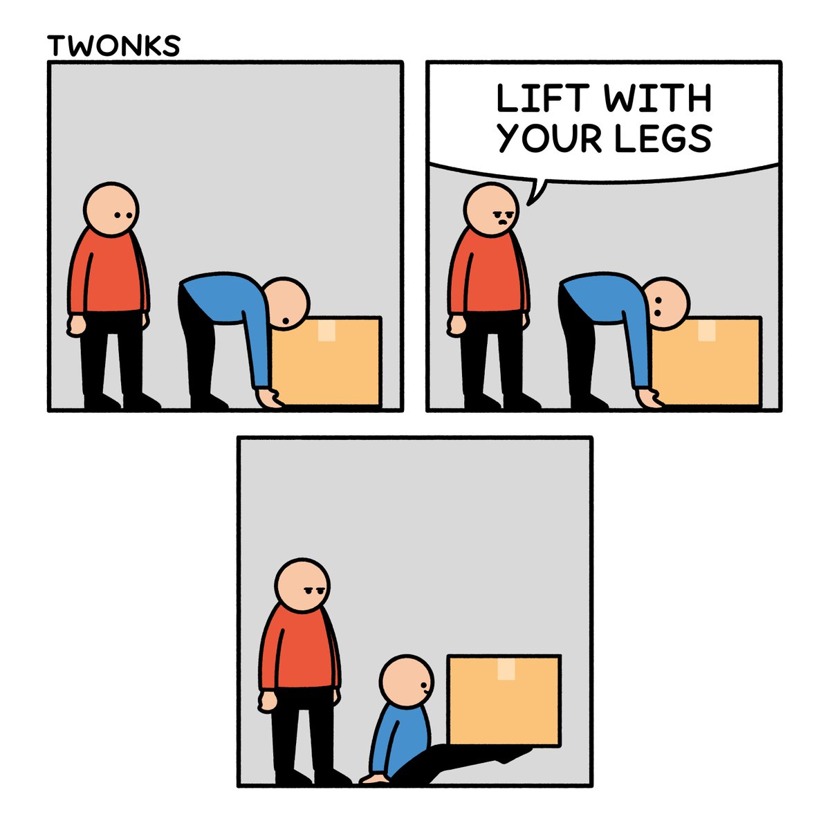 Lift with your legs