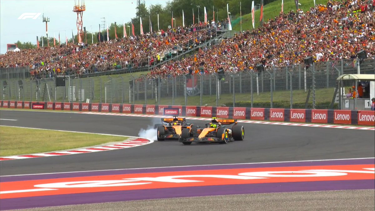 🙀 CASI SE TOCA PIASTRI CON NORRIS

Han estado muy cerca de acabar fuera de carrera ambos.