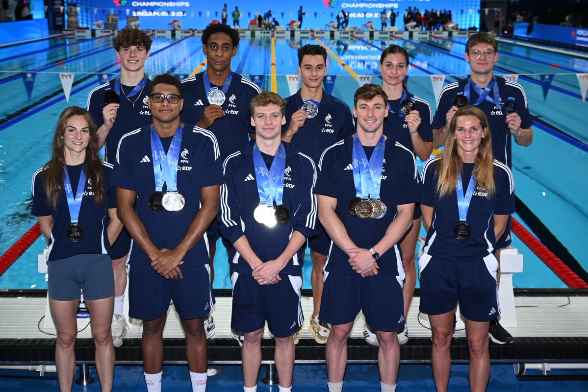 #EnDirect #Singapour2025 #Natation
BRAVO ET MERCI LEZ BLEUS 💙🤍❤️‍🔥
📸 KMSP / L. HAHN
#TeamFrance #TeamFFN