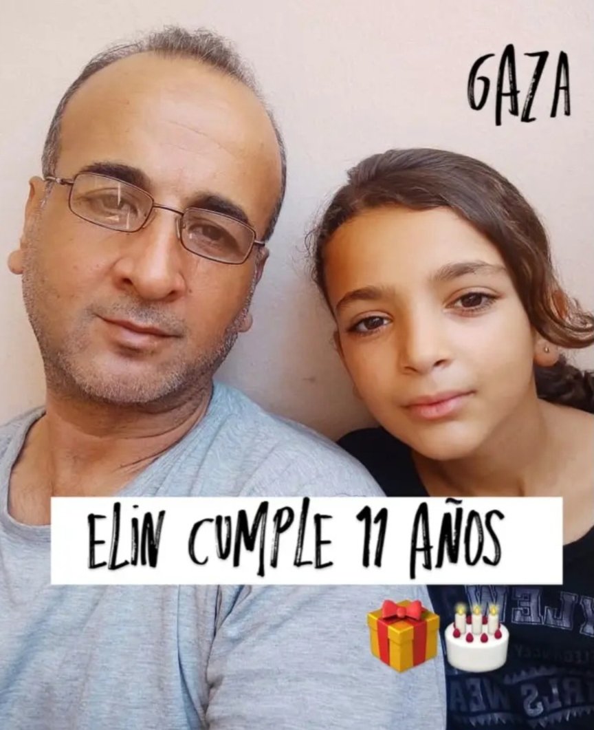 Hoy Elin cumple 11 años en G4za. Pero en el infierno no hay nada que celebrar.