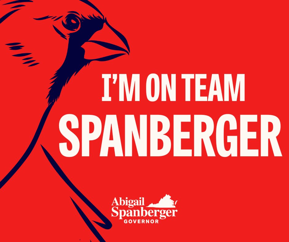 We’re #TeamSpanberger — and we’re ready to make Abigail Spanberger Virginia’s next Governor.

Share if you’re with us.