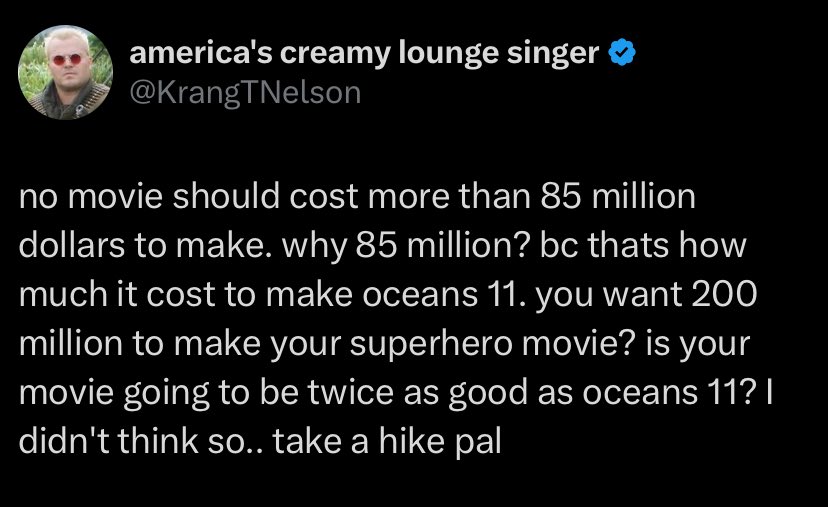 Hollywood really needs to take this advice.