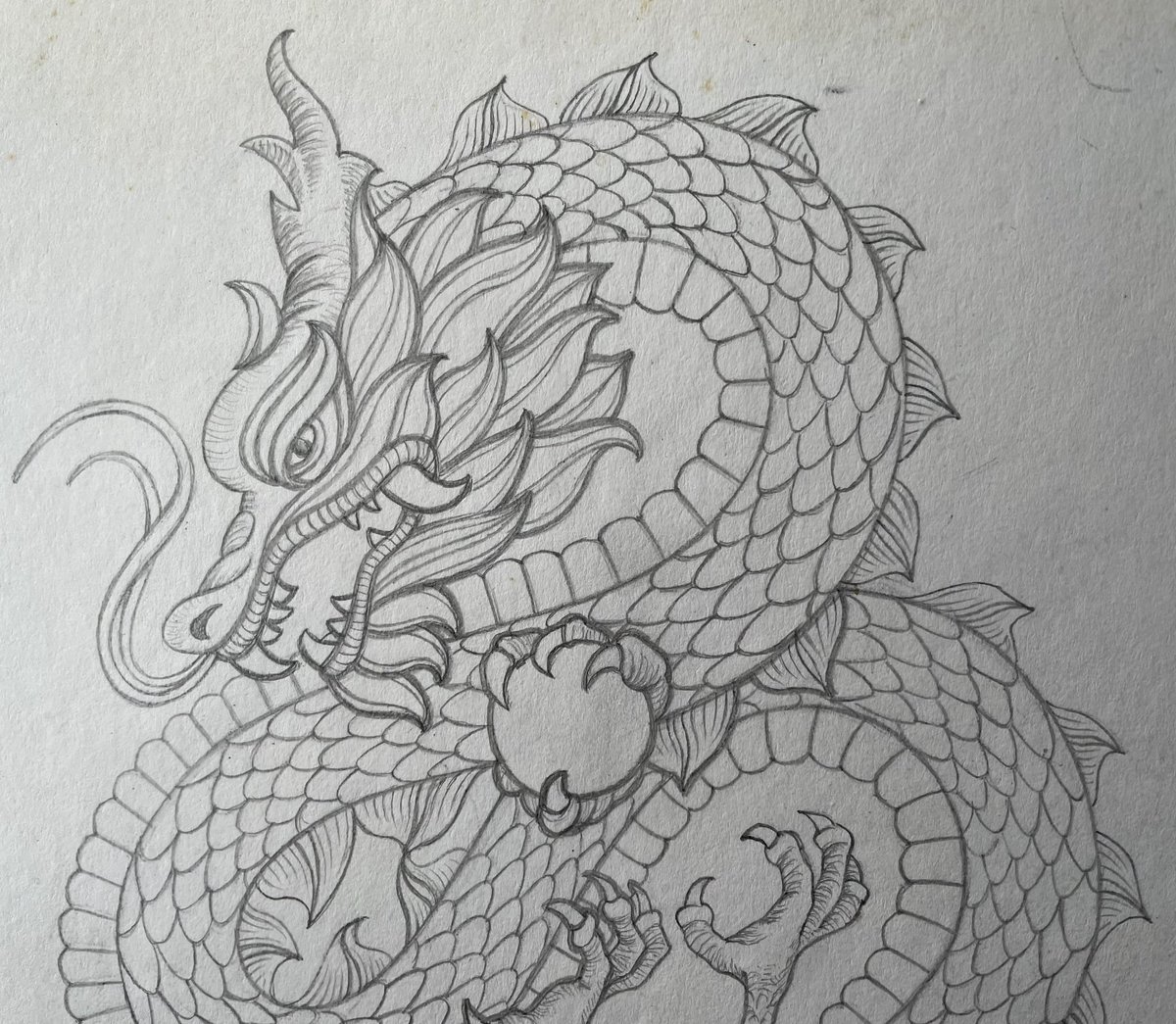 AC_MedallicArt's tweet photo. A bit of pencil work before modelling this up for an ingot. @Paula_Artist6 https://t.co/HwilA1f3Wv